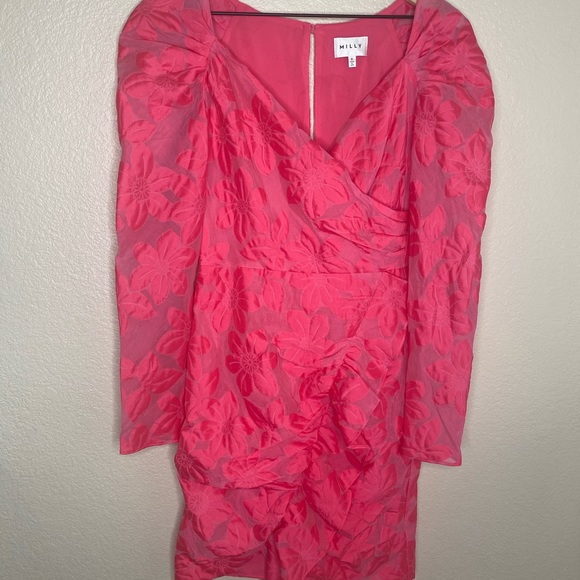 MILLY Grace Dress in Pink / REVOLVE / Barbie / Size 0 (XS) - Picture 4 of 7